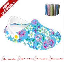 Hand making vacuum 3D sublimation heat transferring film for footwear