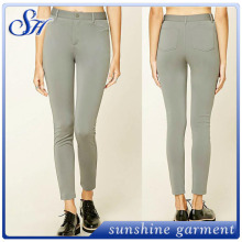 Wholesale ladies stretch sweat pants solid leggings