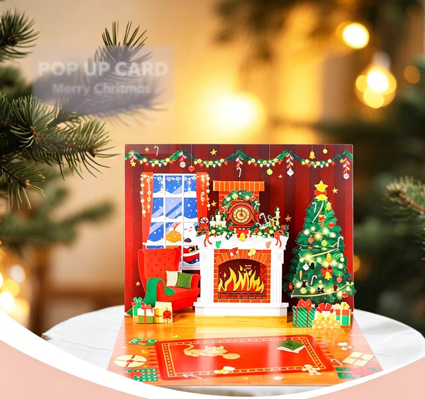 3D wyskakujące kartki świąteczne z życzeniami 3d pop up christmas greeting cards
