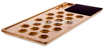 Bamboo Laptop Table with mouse pad