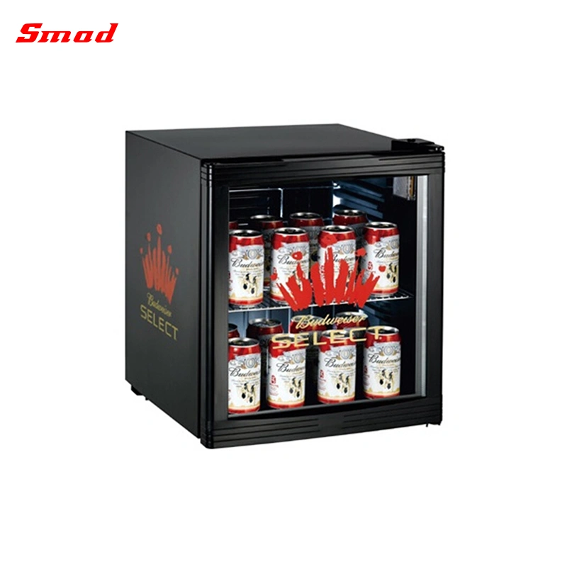 52L Commercial Beer Chiller Mini Fridge Countertop Display Cooler Showcase