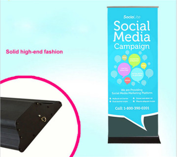 roll up banner with tear drop