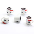 100 pièces mignon chat lait tasse résine accessoires bricolage artisanat Art suspendu tasse Figurines porte-clés pendentif matériel bijoux ornements