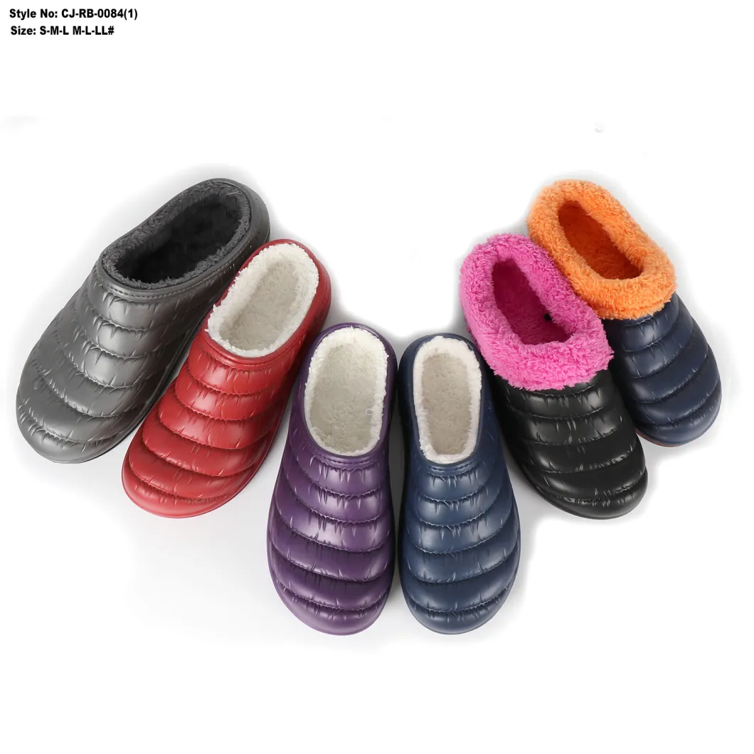 EVA Shoes Fur Clogs Garden Shoes Keep Winter Warm EVA Clogs Shoe