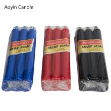 Black taper candles red taper candles dripless