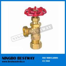 American type brass compression drain valve for boiler system