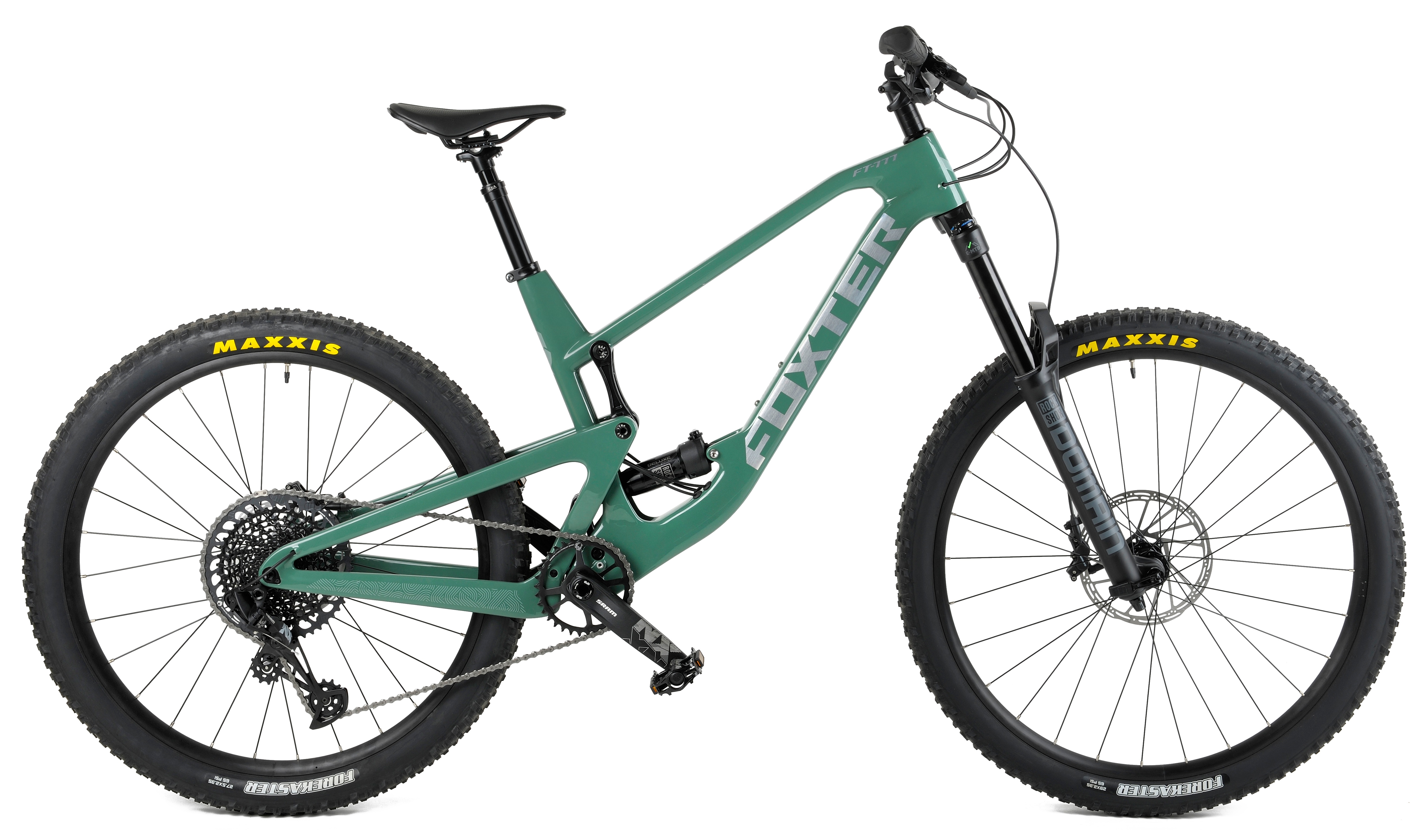 foxter carbon FT777 29 inç 12 vitesli dowhhill dağ bisikleti süspansiyonu şok yeşil foxter carbon FT777 29inch 12speed dowhhill mountain bike suspension shock green