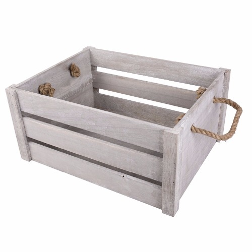 New Rope Handle Display Storage Wooden Crates