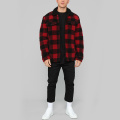 Plaid Sherpa Jacket Mens High Quality for Sale