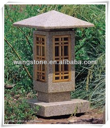 Art work Japanese garden stone lantern