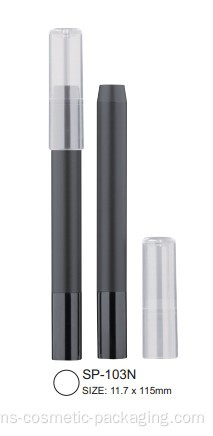 Cap-off Pensil Kosmetik dengan Cap Akhir Aluminium