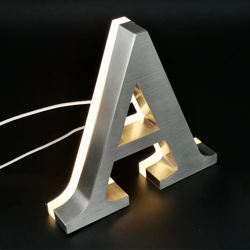 High Quality Backlit Stainless Steel Letter Backlit Channel Letter Sign