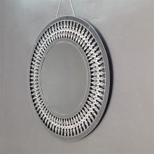 Round circle MDF hanging mirror