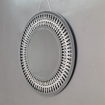 Round circle MDF hanging mirror