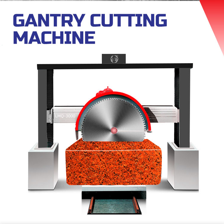 LINSING Gantry Stone Cutting Machine For Granite Marble Block Natural Stone Block Saw Cutter