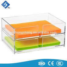 China Factory Useful Acrylic Stacking Desk File Shelf Plastic Document Tray