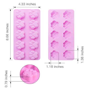 Moules de silicone pour chiot de grade de nourriture sans bâton