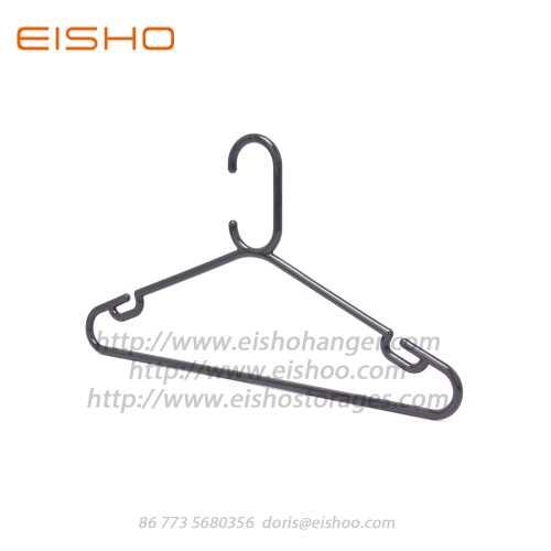 EISHO Havy Duty Black Plastic Tubular Coat Hanger