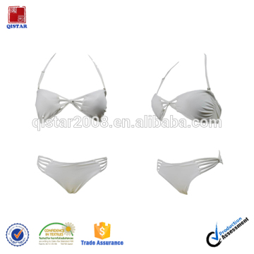 Wholesale Pure White Bikini Swimsuits For Woman/Classic Sexy Bikini Swimsuits