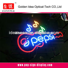 Neon Open sign in bar