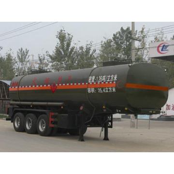 9.5m Tri-trục chất lỏng dễ cháy vận chuyển Tank Semi-trailer