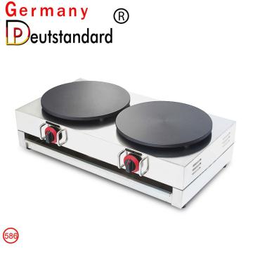 LPG Gas Double Crepe Maker and Pancake Machine