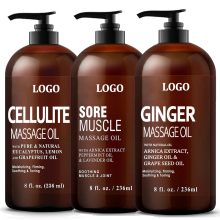 High Quality Cellulite Sore Muscle Ginger Massage Oil