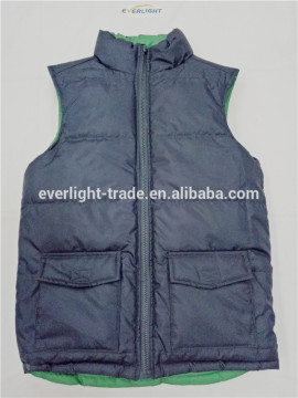 Fashion women's reversable windproof light weight down waist coat 2016