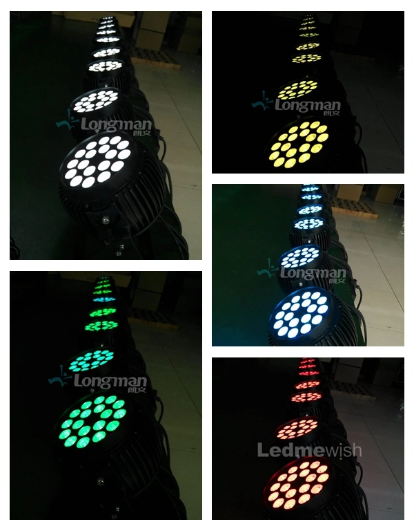 New Design 18PCS 10W RGBW Aluminum Garden Lighting LED Lamp