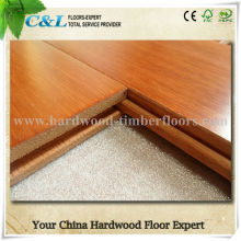 competitive price smooth kempas hardwood floor parquet