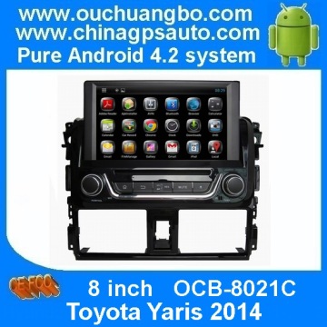 Ouchuangbo Android 4.2 Car GPS DVD for Toyota Yaris 2014 Multimedia Kit Radio System