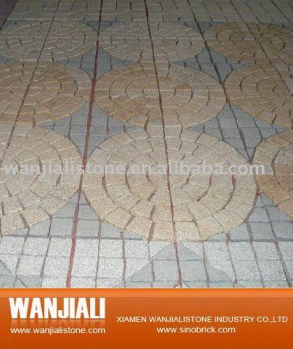 Granite mosaic pavors