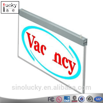 Outdoor Clear Acrylic Hanging led Display Board