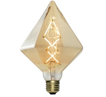 Diamond decorative led filament bulb