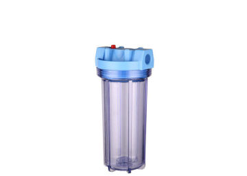 10 Inch Water Filter Housing , Fat Clear As Filter Housing Strong Structure