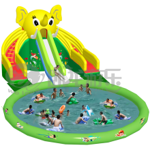 cheap PVC inflatable water slide, pool slide inflatable