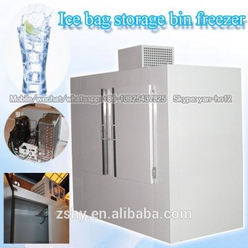 Ice bag storage bin freezer