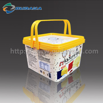 600g IML Cookie Container IML PP with Handle