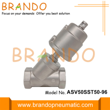 DN50 SS304 Actuator Pneumatic Threaded Angle Seat Valve