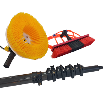 Custom 3K Heavy Duty Carbon Fiber Window Cleaning Telescopic Pole for Arecanut Plucking