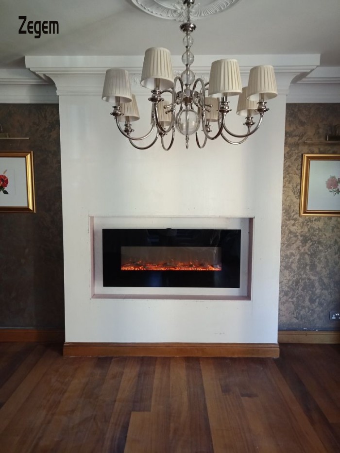 G-01 fireplace with wood