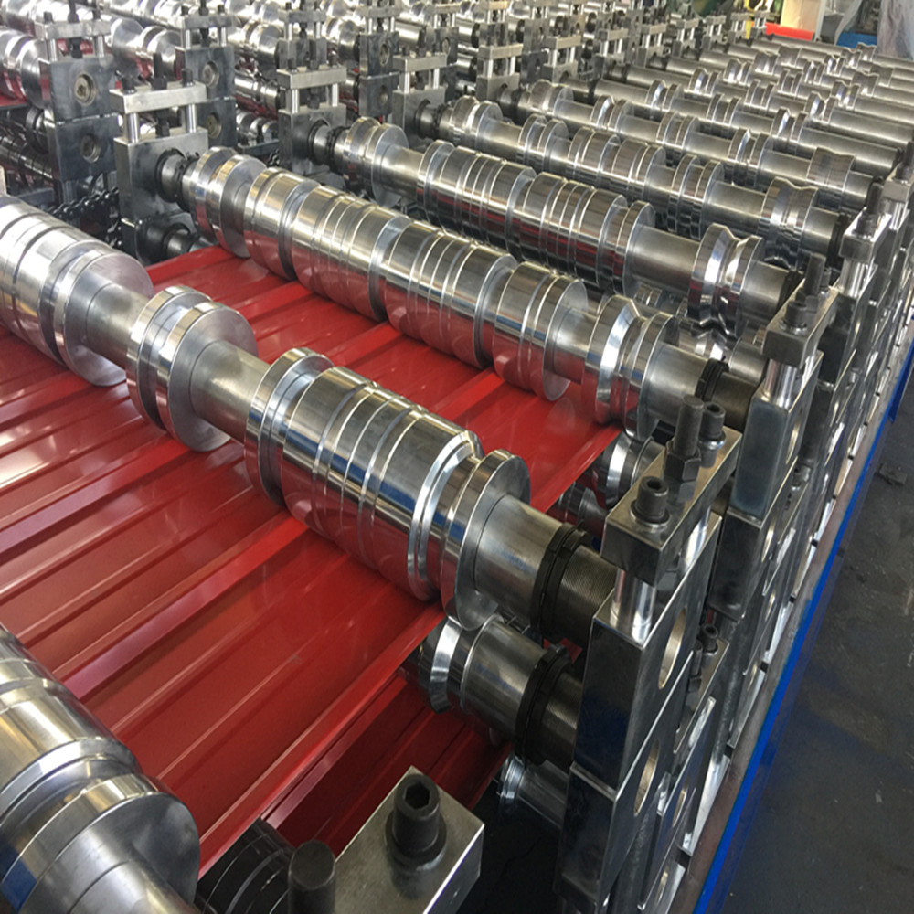 Steel double layer roll forming machine