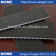 Black solid woven polyester conveyor belt