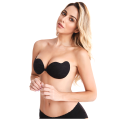 Ladies sticky silicone backless sexy strapless lace bra