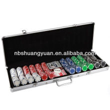 600pcs Poker Chip Set in Aluminum Case