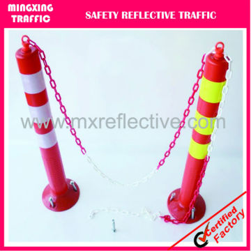 high vis reflective pu flexible post