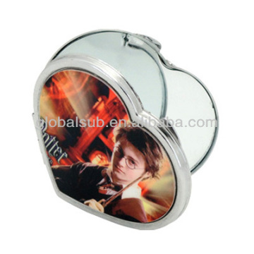 sublimation Makeup Mirror Cosmetic Mirror Keychain Mirror