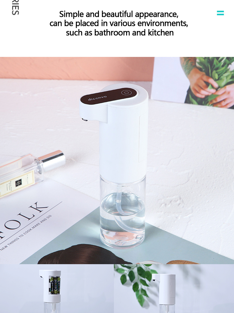 350ml 150ml Automatic hand touchless free sensor spray wash kitchen liquid soap dispenser