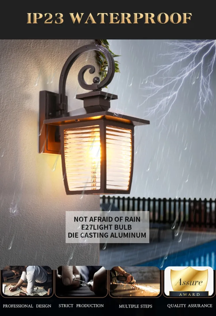 Elegant Waterproof Wall Lighting for Luxury Hotels and Villas