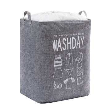 Wholesale large capacity cotton clothes quilt storage bag folded clothes storage organizer storage basket dirty laundry basket